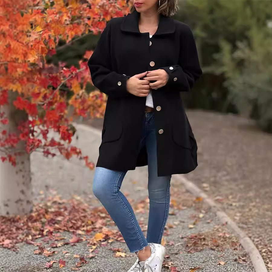 Gabrielle | Elegant Wool-Blend Coat
