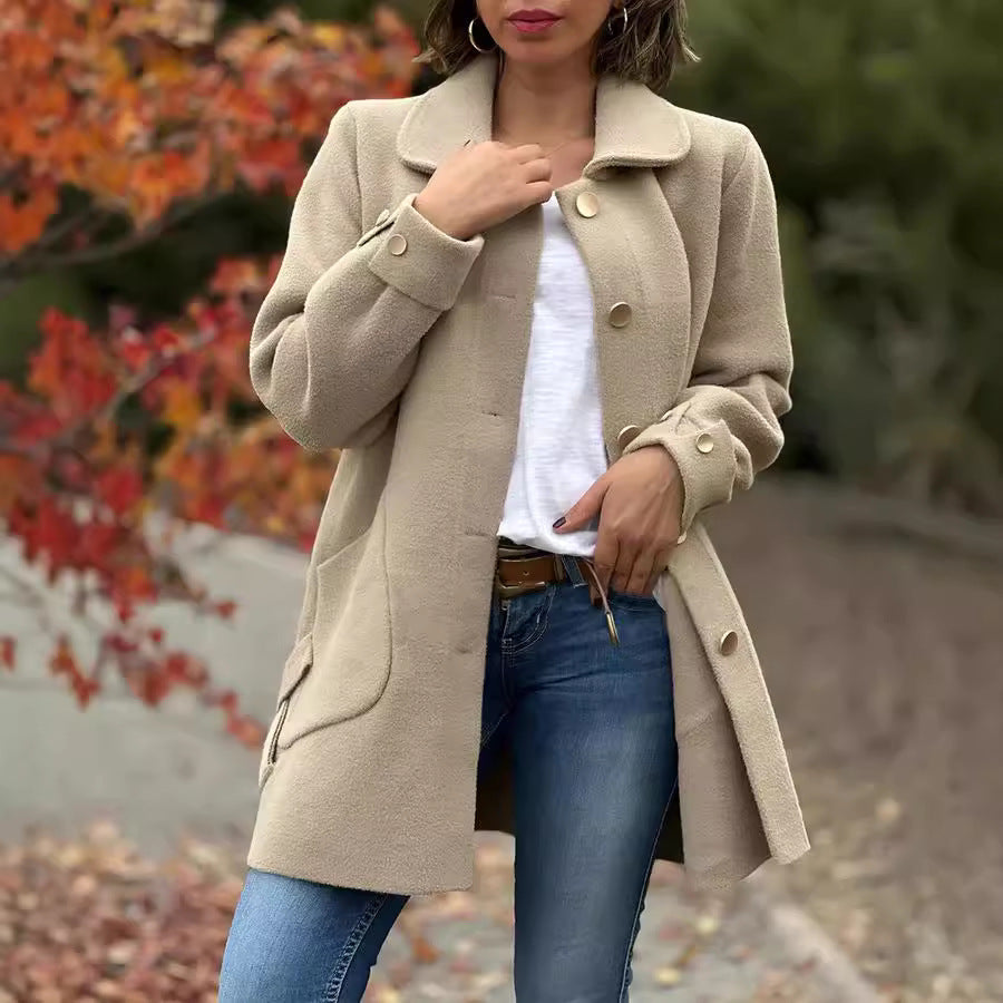 Gabrielle | Elegant Wool-Blend Coat