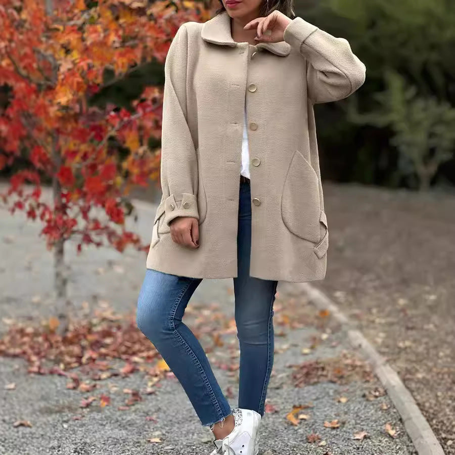 Gabrielle | Elegant Wool-Blend Coat