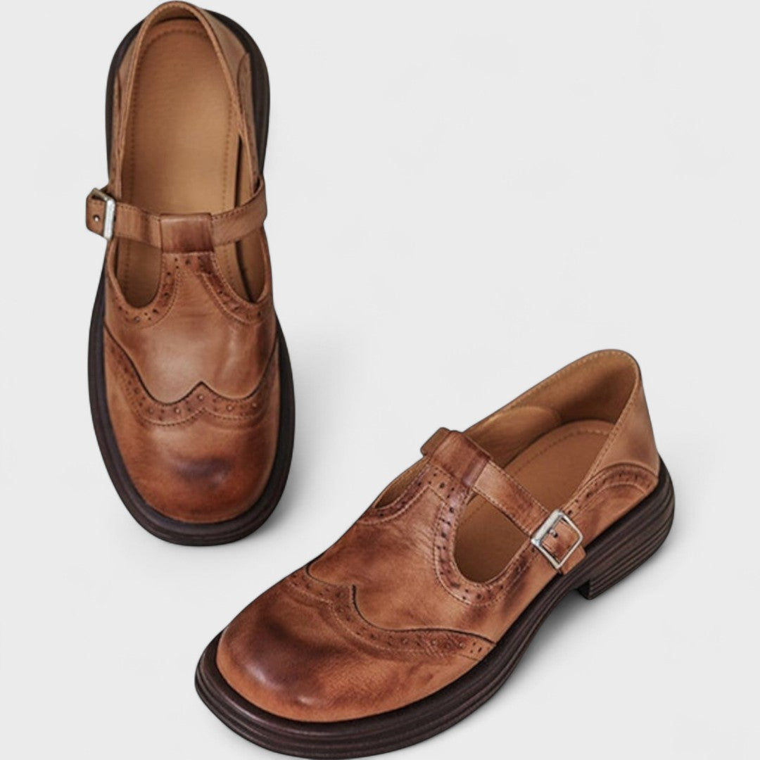 Émilie | Orthopedic Mary Jane Leather Shoes
