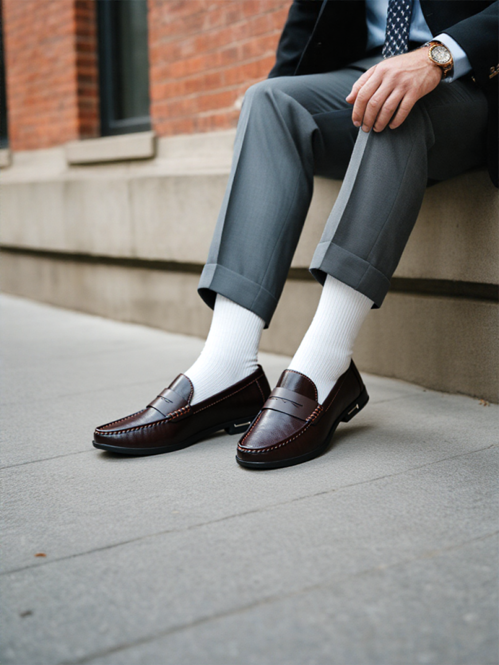 James men's shoes in genuine leather with high-quality finish