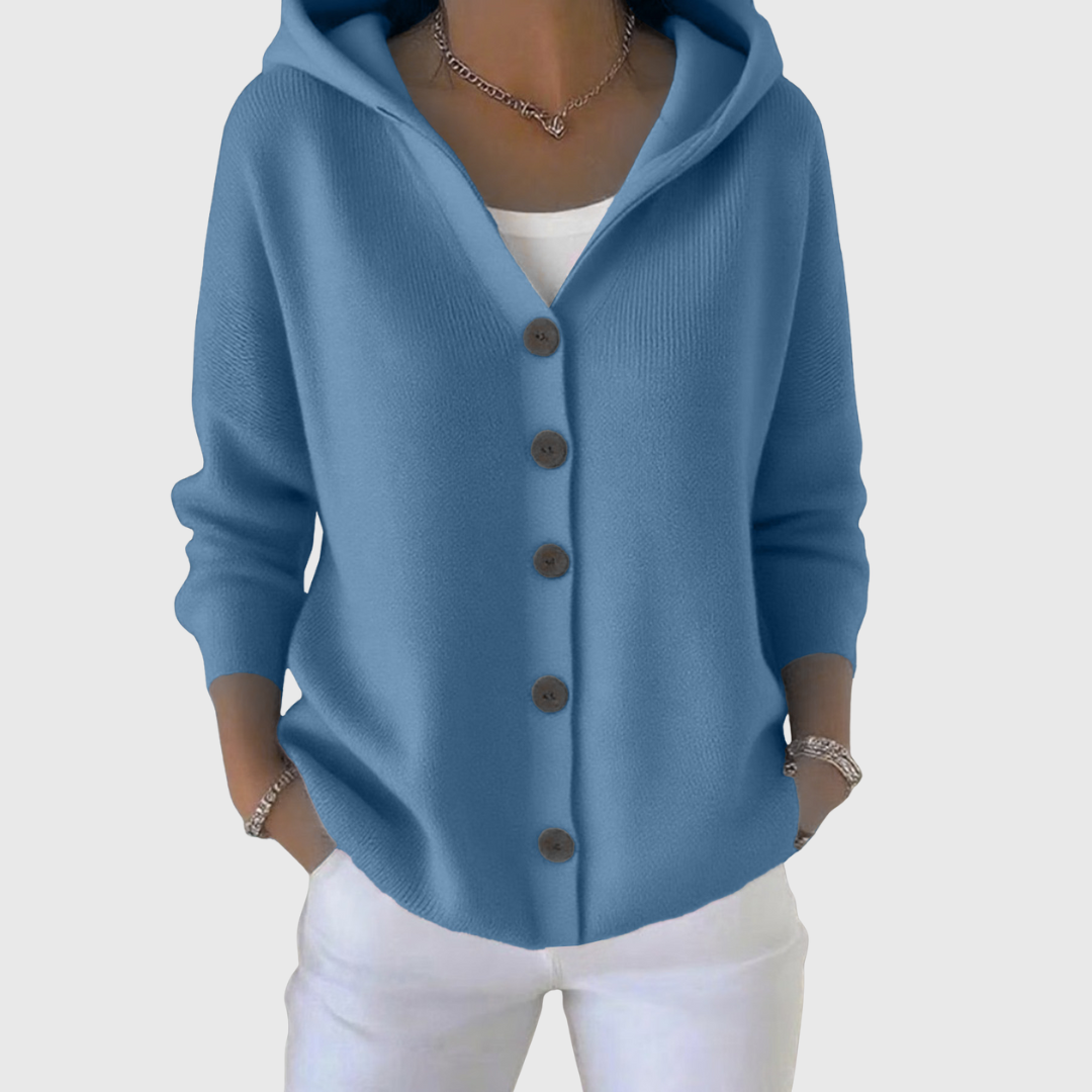 Nolwenn | Soft Knit Hooded Cardigan