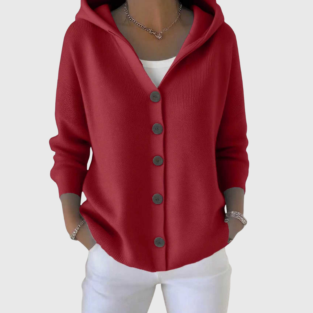 Nolwenn | Soft Knit Hooded Cardigan