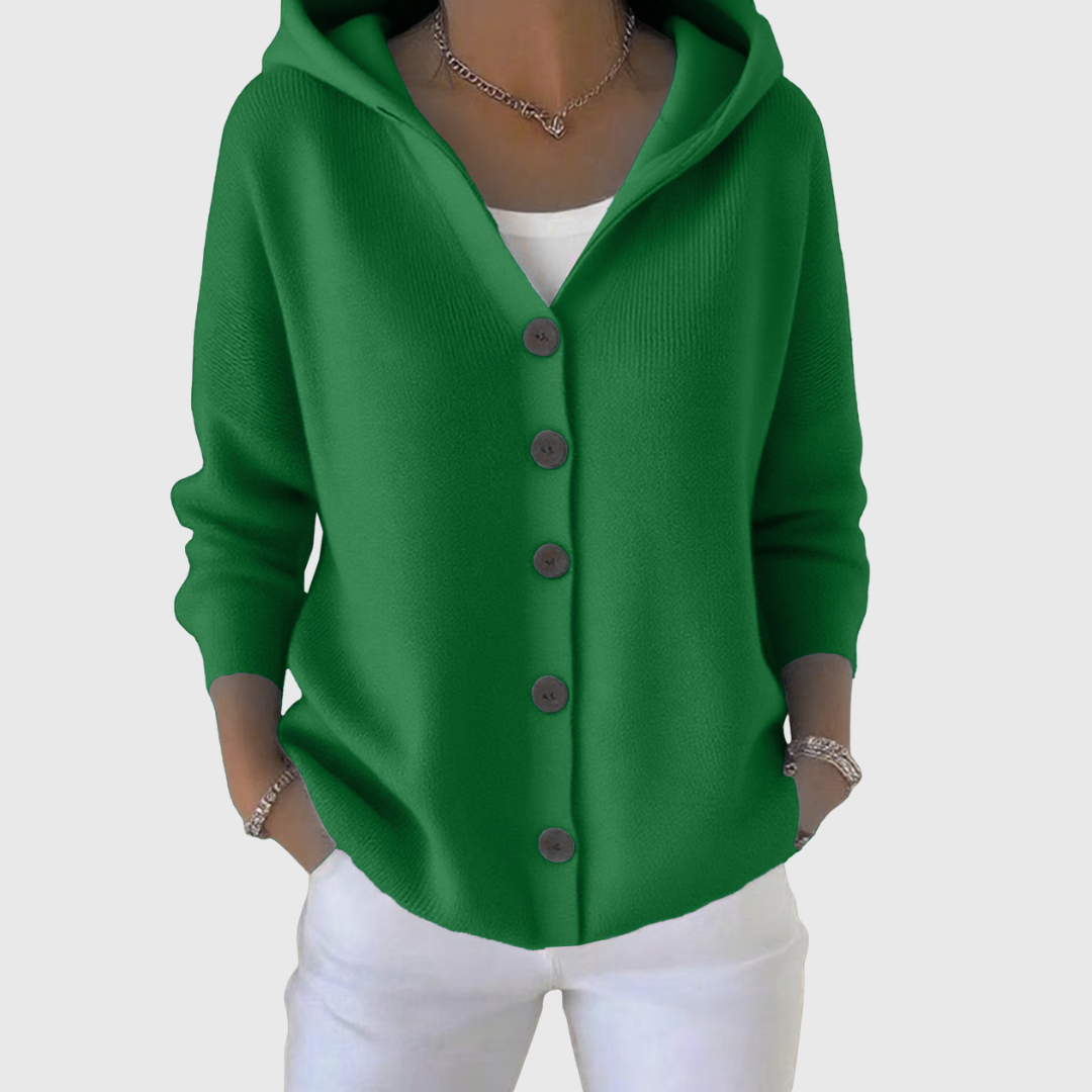 Nolwenn | Soft Knit Hooded Cardigan