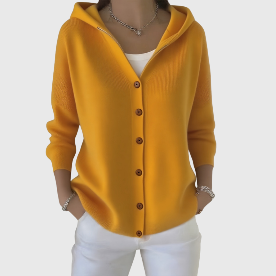 Nolwenn | Soft Knit Hooded Cardigan