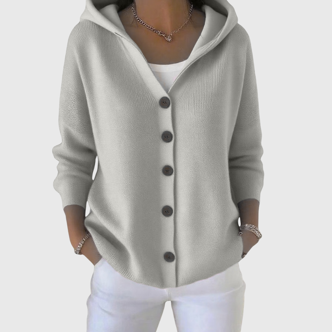 Nolwenn | Soft Knit Hooded Cardigan
