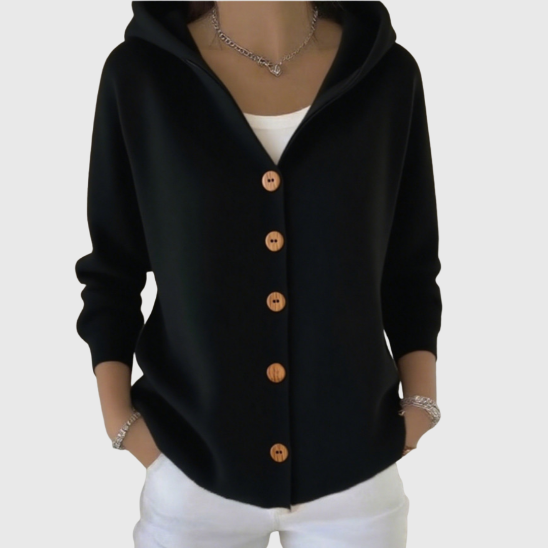 Nolwenn | Soft Knit Hooded Cardigan