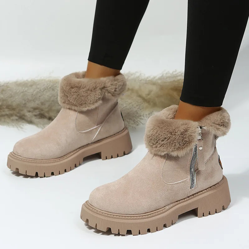 Alara | Faux Fur-Lined Winter Ankle Boots