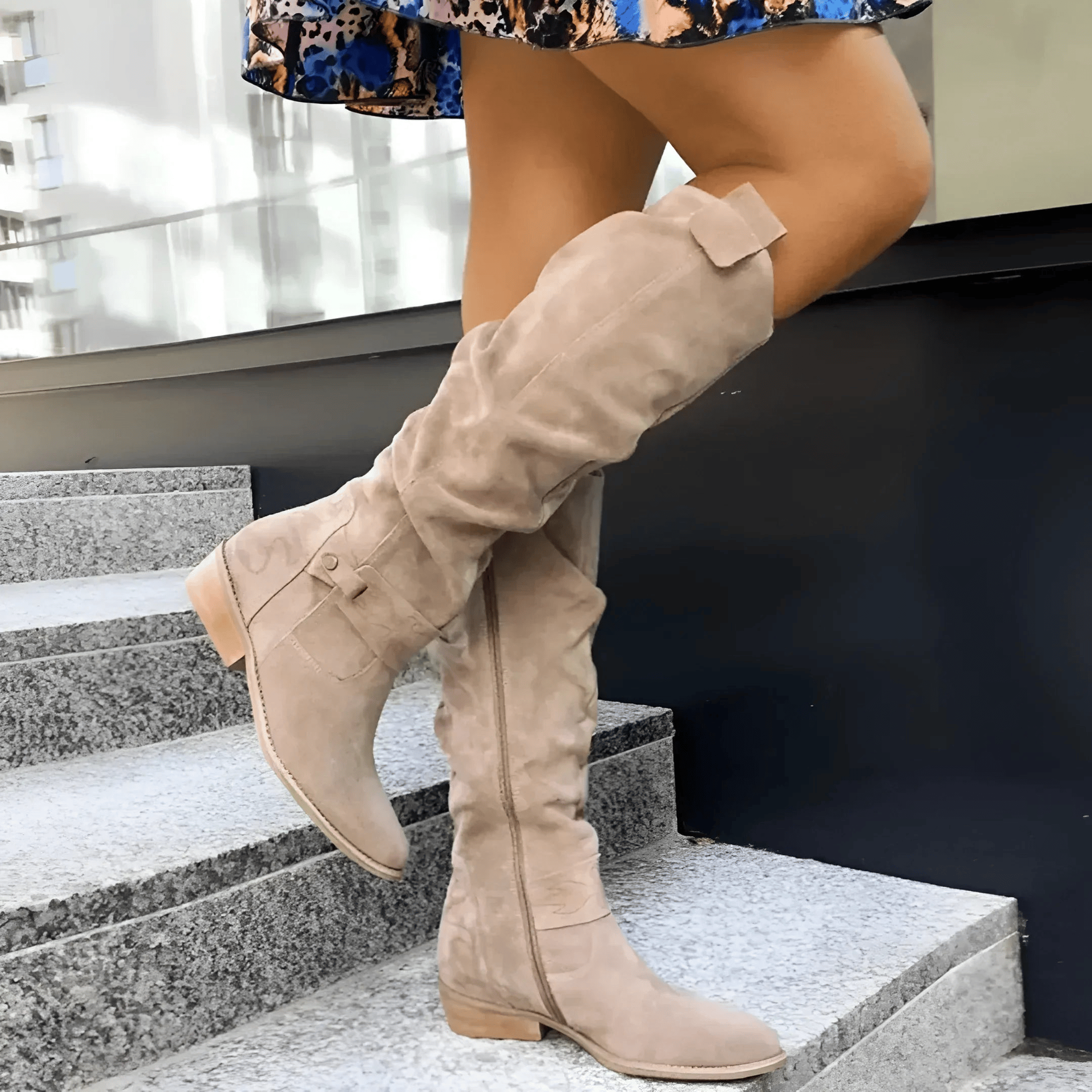 Saphira | Knee-High Suede Boots