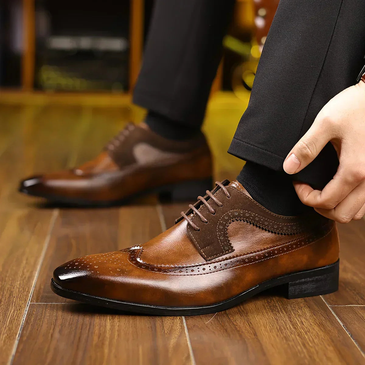 Alexander Prescott suit shoes