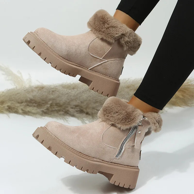 Alara | Faux Fur-Lined Winter Ankle Boots