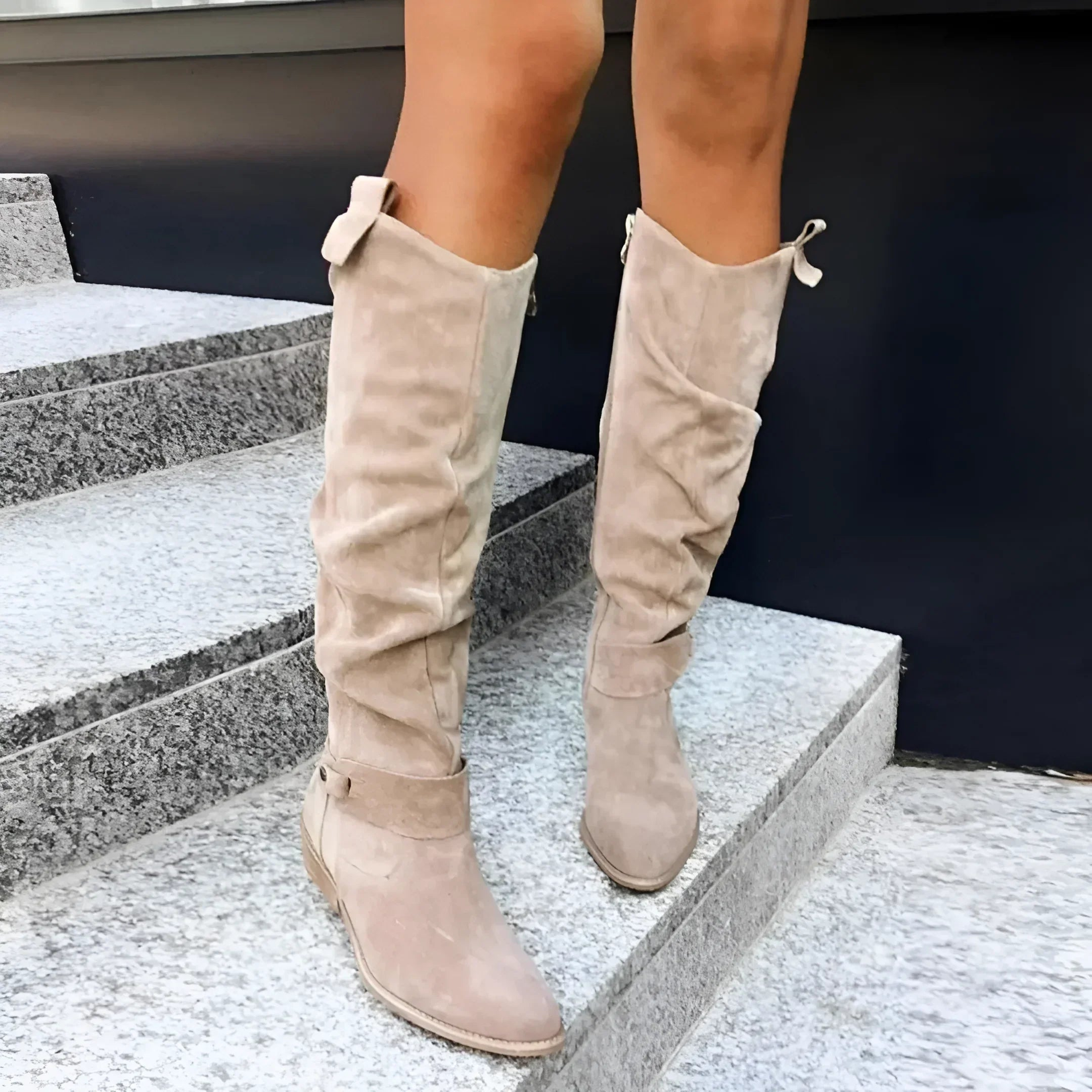 Saphira | Knee-High Suede Boots