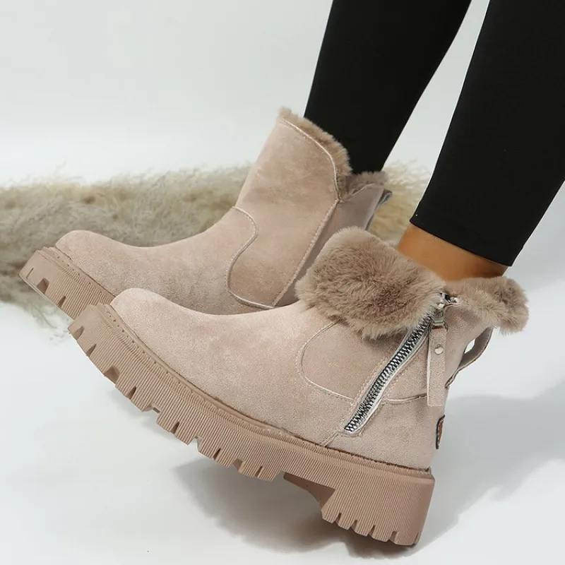 Alara | Faux Fur-Lined Winter Ankle Boots