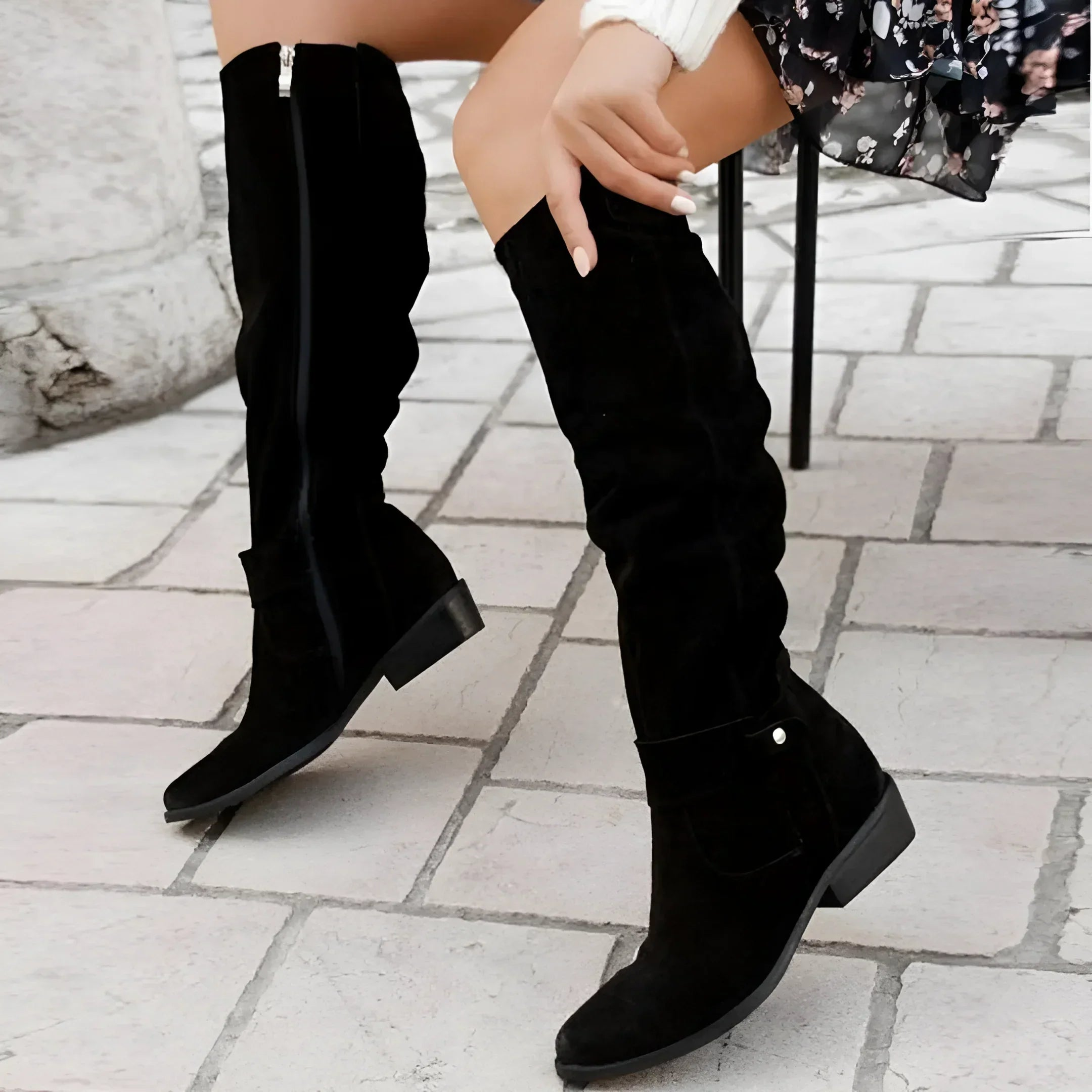 Saphira | Knee-High Suede Boots