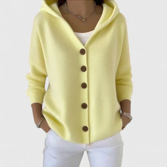Nolwenn | Soft Knit Hooded Cardigan