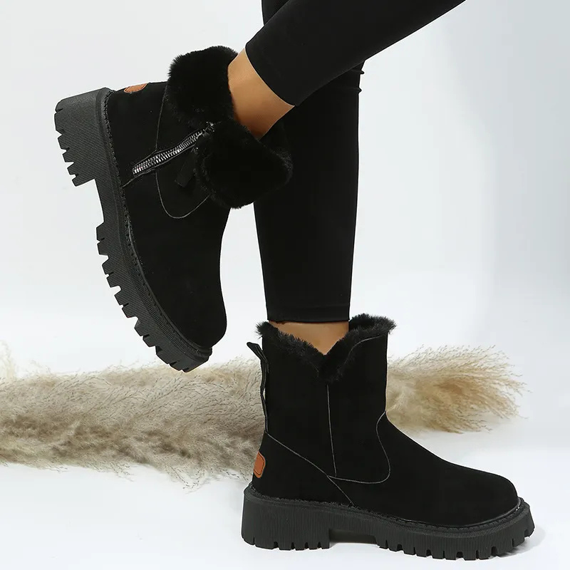 Alara | Faux Fur-Lined Winter Ankle Boots
