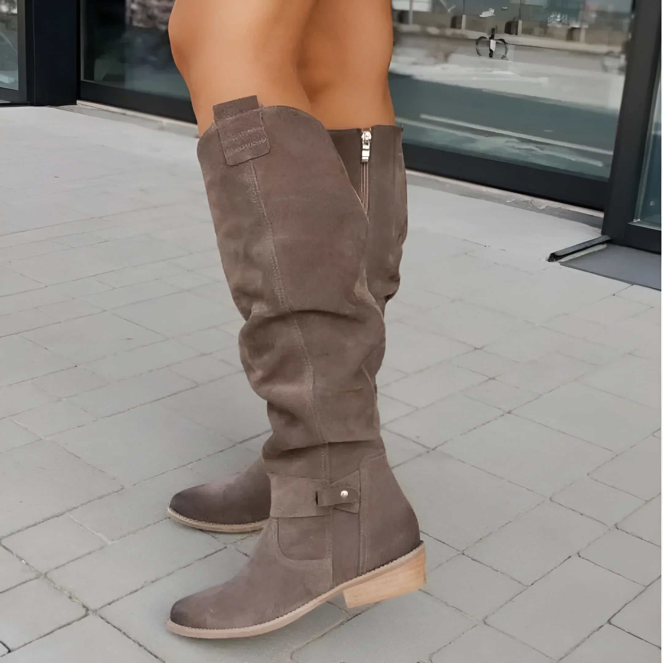 Saphira | Knee-High Suede Boots
