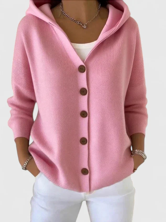 Nolwenn | Soft Knit Hooded Cardigan