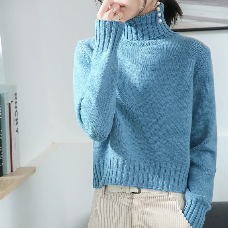 Renée | Classic cashmere-blend turtleneck sweater