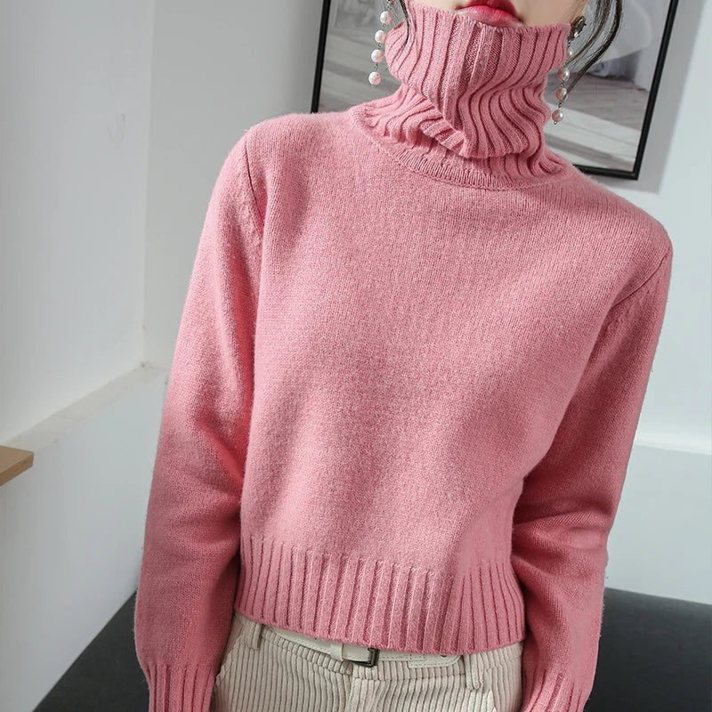 Renée | Classic cashmere-blend turtleneck sweater