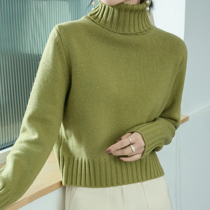 Renée | Classic cashmere-blend turtleneck sweater