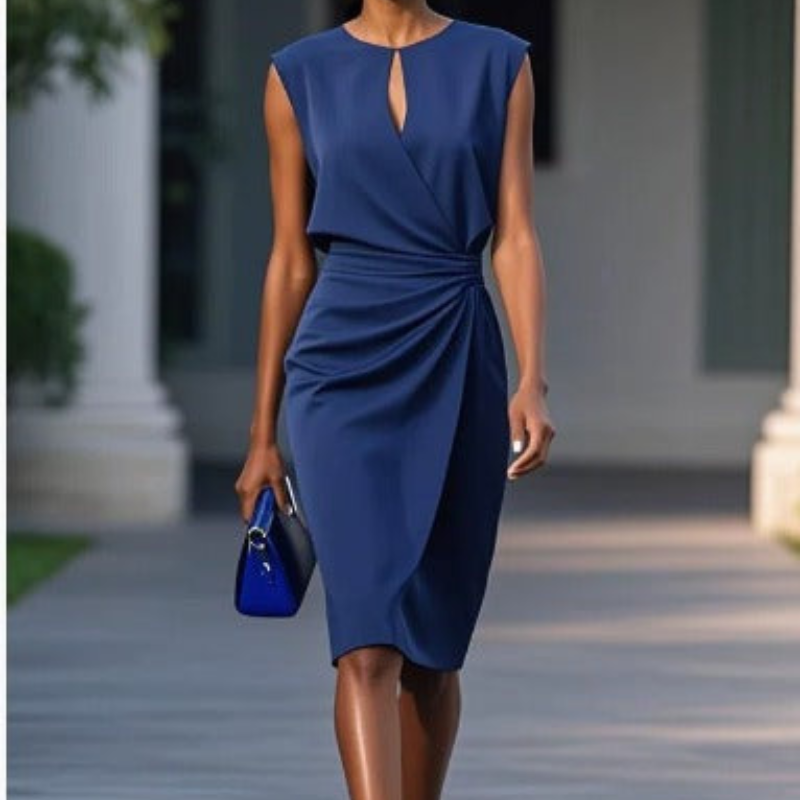 Tamara | Elegant Draped Waist Dress