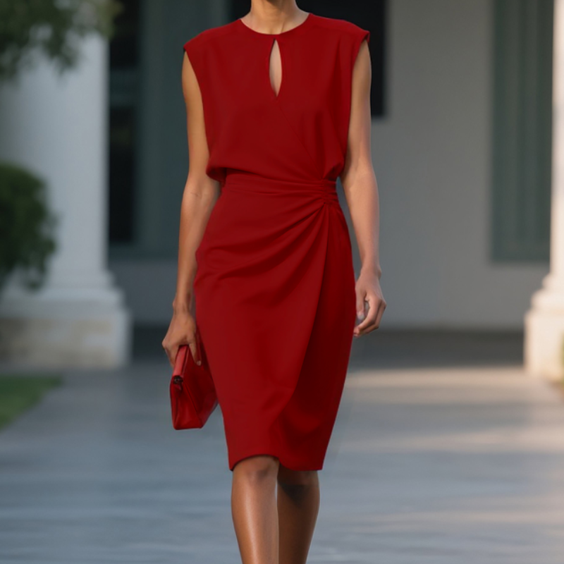 Tamara | Elegant Draped Waist Dress