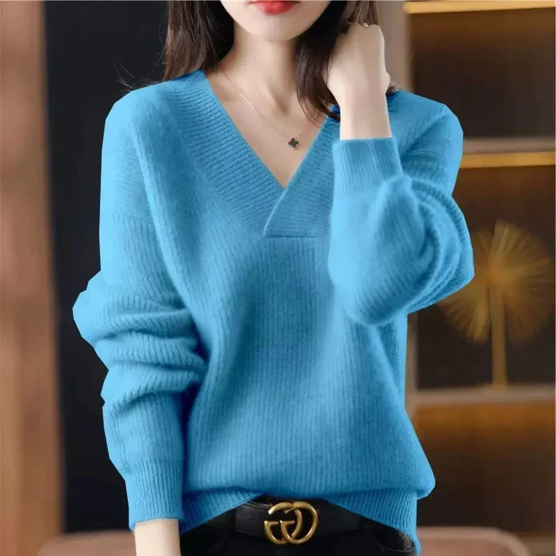 Valerie | cashmere-blend V-neck sweater