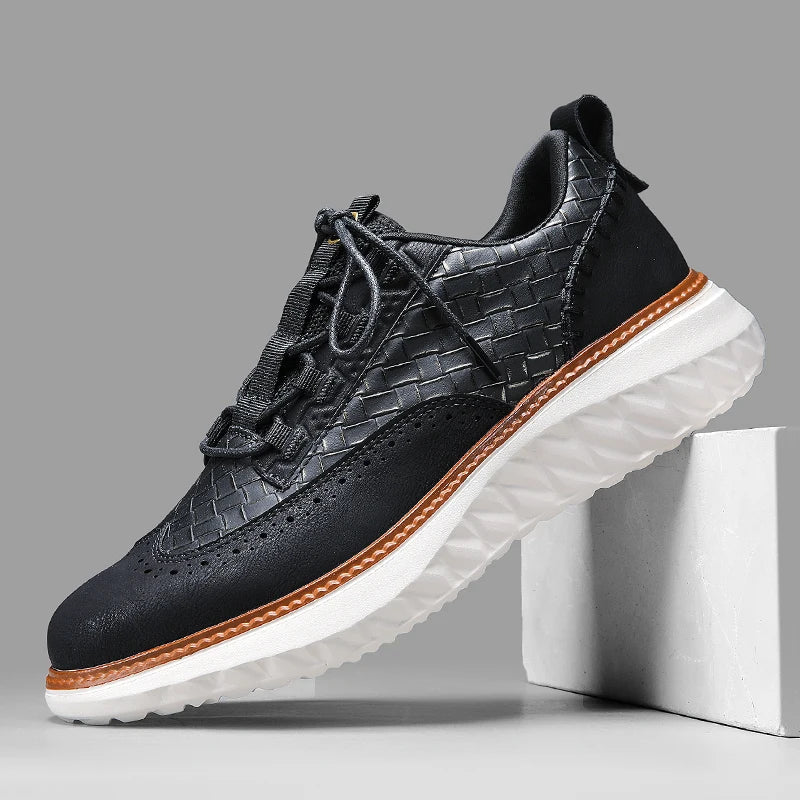 Ridge Oxford Leather Sneakers