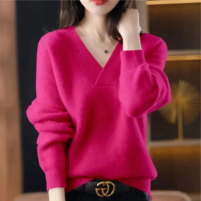 Valerie | cashmere-blend V-neck sweater