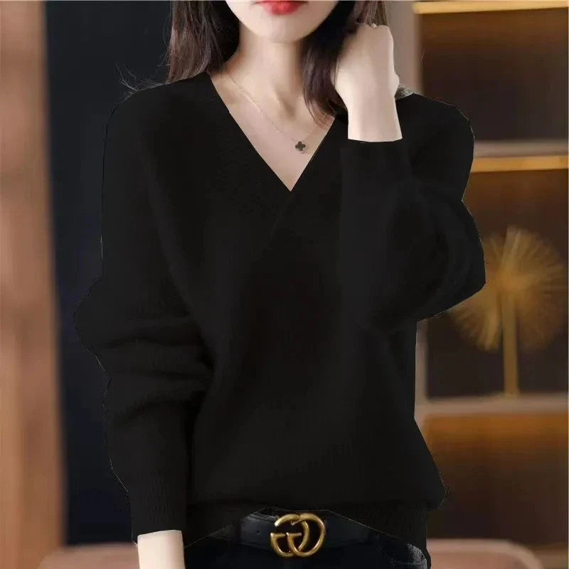 Valerie | cashmere-blend V-neck sweater