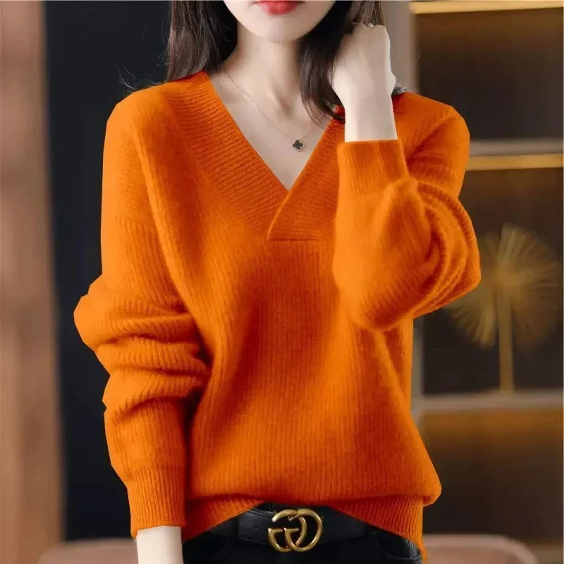 Valerie | cashmere-blend V-neck sweater