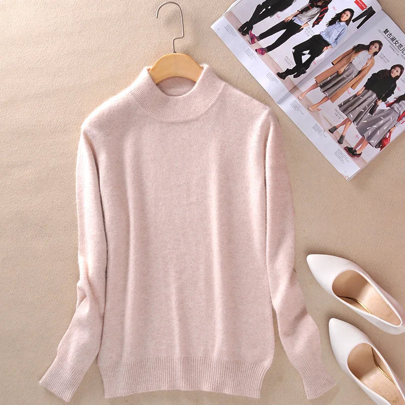 Claire | Classic fine knit turtleneck sweater