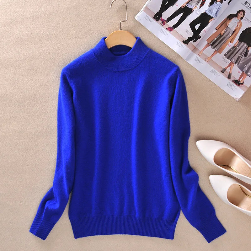 Claire | Classic fine knit turtleneck sweater