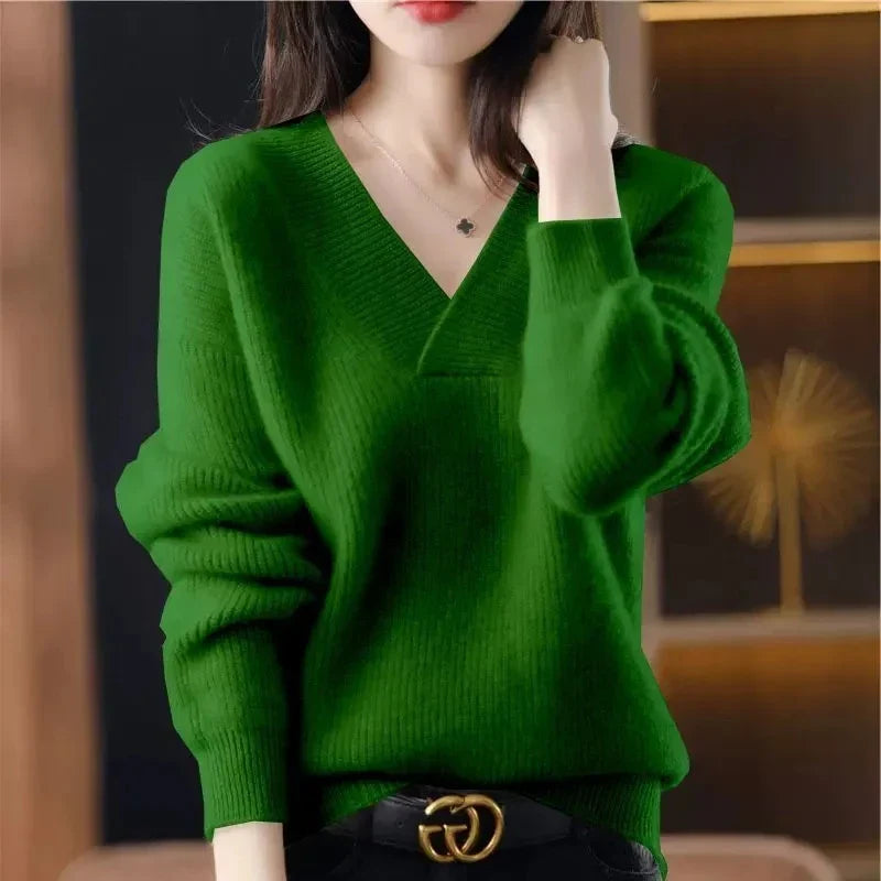 Valerie | cashmere-blend V-neck sweater