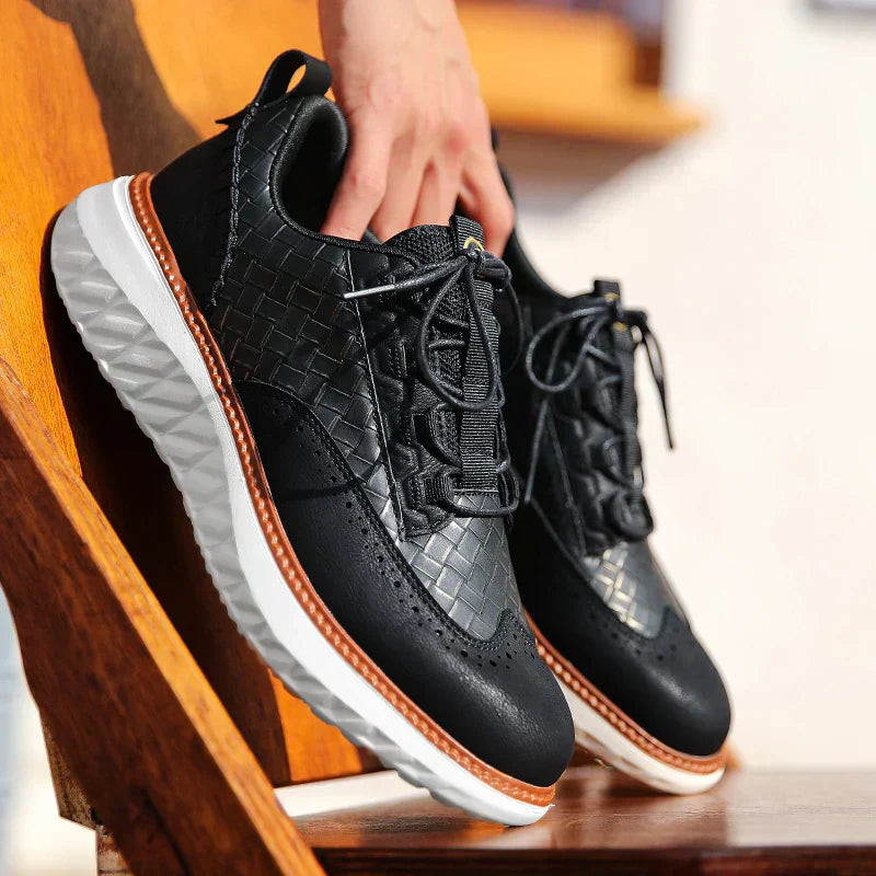 Ridge Oxford Leather Sneakers