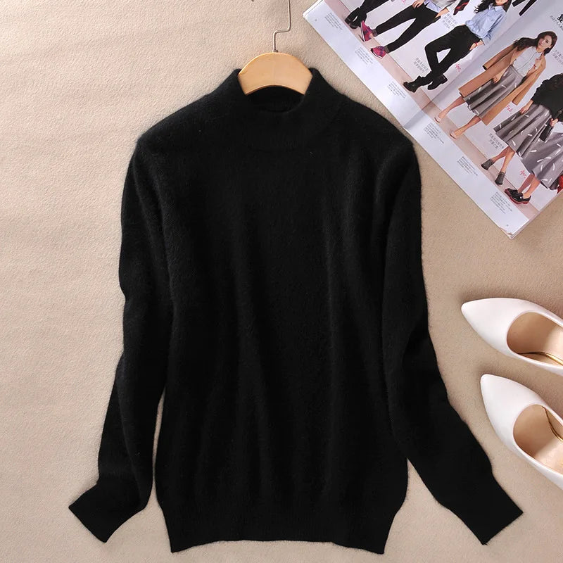Claire | Classic fine knit turtleneck sweater