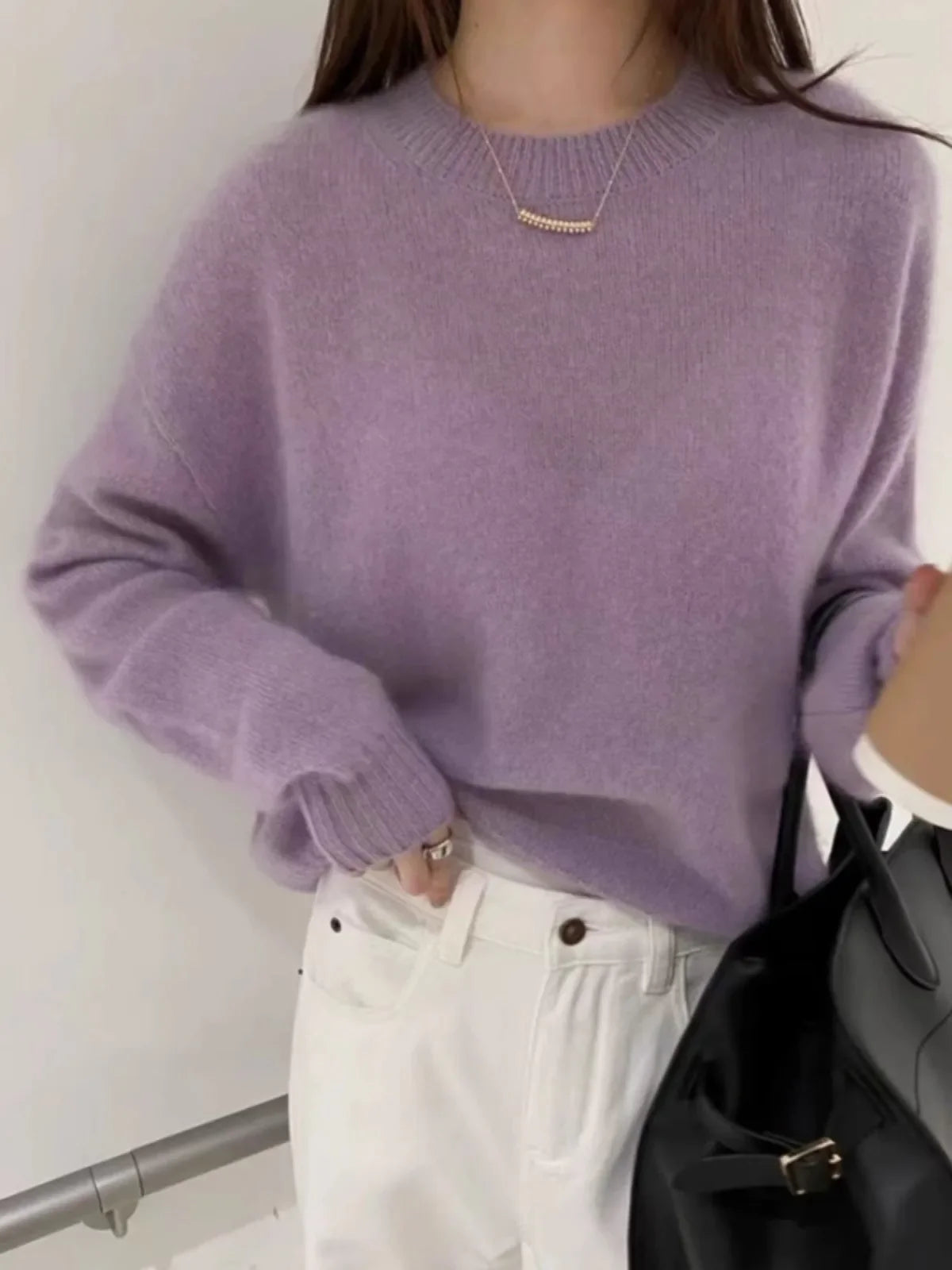 Camille | Soft cashmere-blend sweater in a relaxed fit