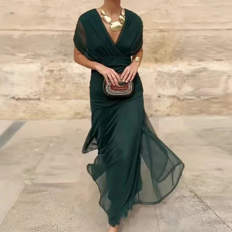 Amélina | Elegant Off-Shoulder Evening Dress