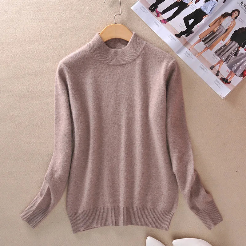 Claire | Classic fine knit turtleneck sweater