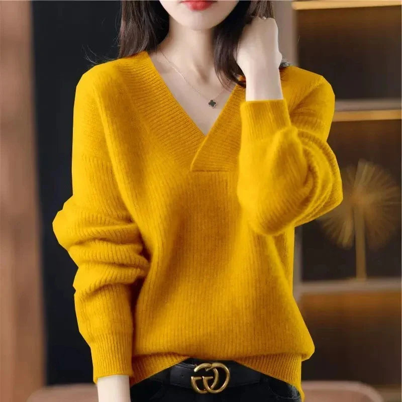 Valerie | cashmere-blend V-neck sweater