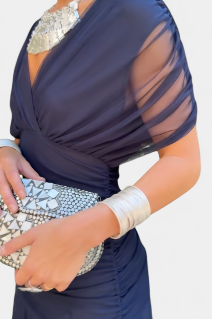 Amélina | Elegant Off-Shoulder Evening Dress