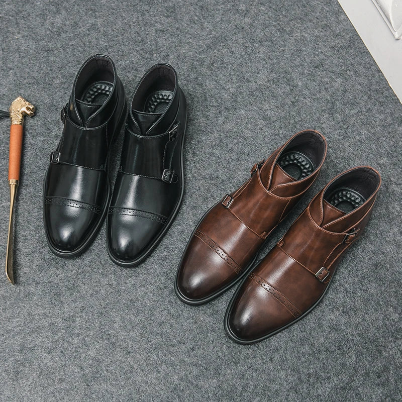 Darell™ | Monk Double Buckle Boots