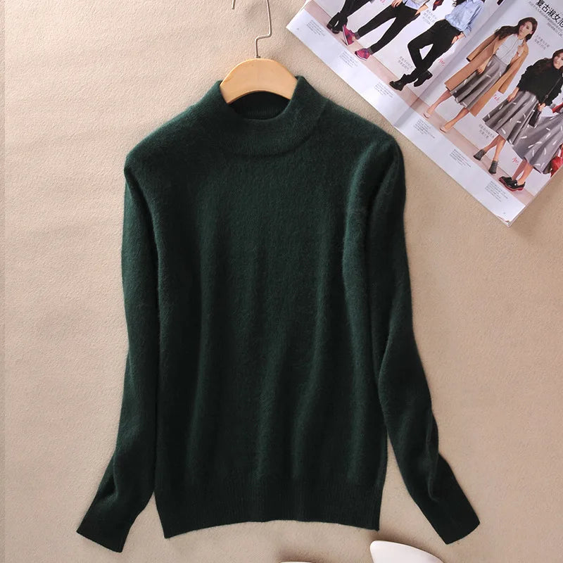 Claire | Classic fine knit turtleneck sweater