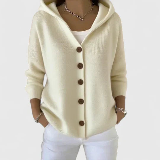Nolwenn | Soft Knit Hooded Cardigan