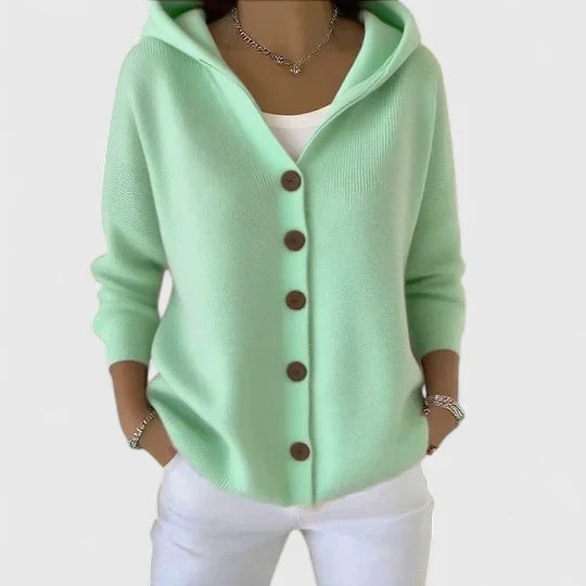Nolwenn | Soft Knit Hooded Cardigan