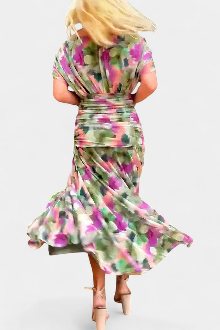 Amélina | Elegant Off-Shoulder Evening Dress