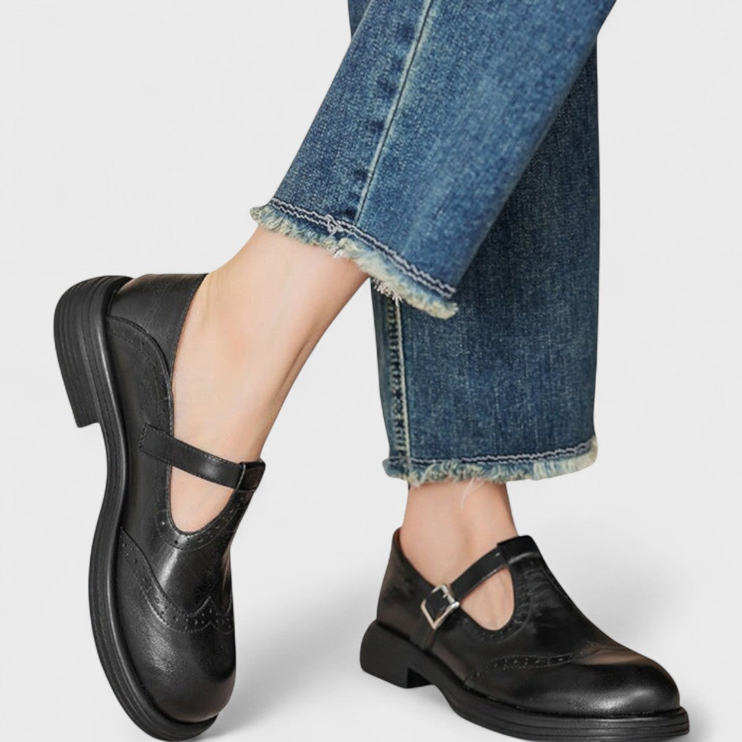 Émilie | Orthopedic Mary Jane Leather Shoes