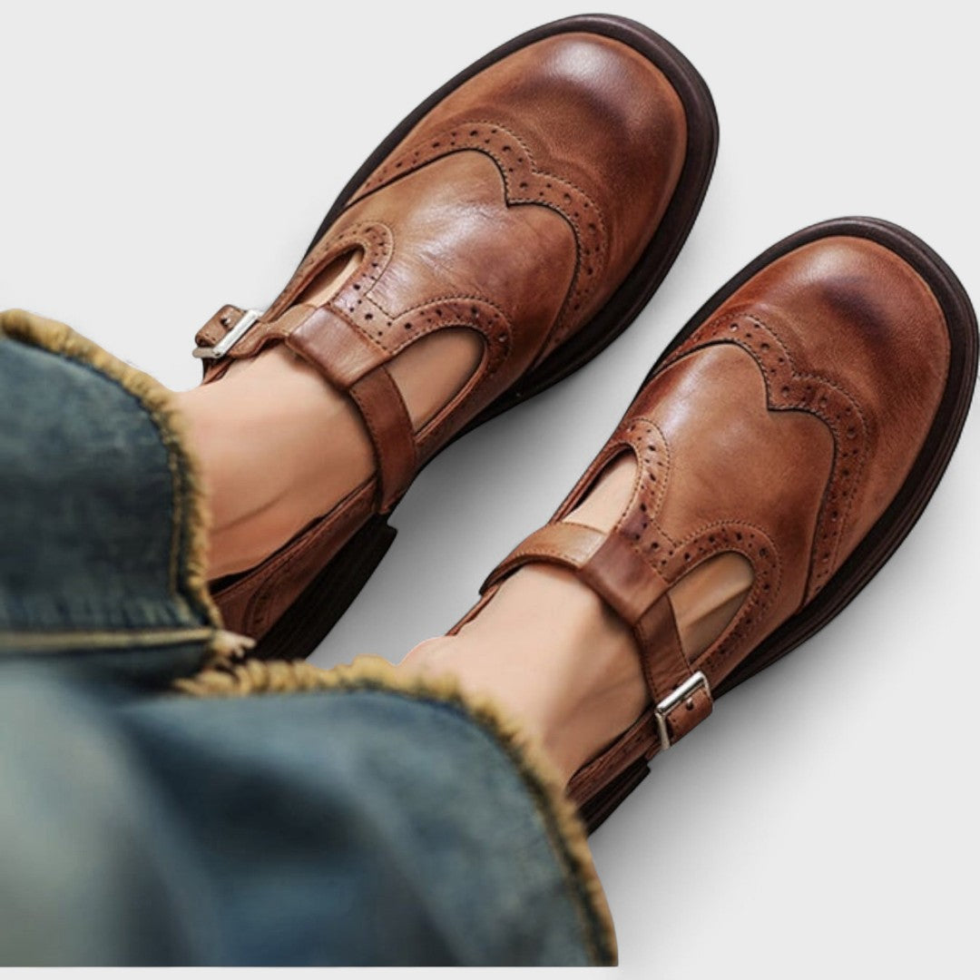 Émilie | Orthopedic Mary Jane Leather Shoes