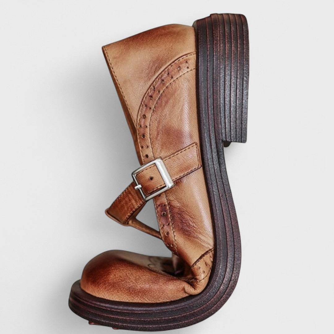 Émilie | Orthopedic Mary Jane Leather Shoes